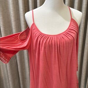 White House Black Market Coral Blouse